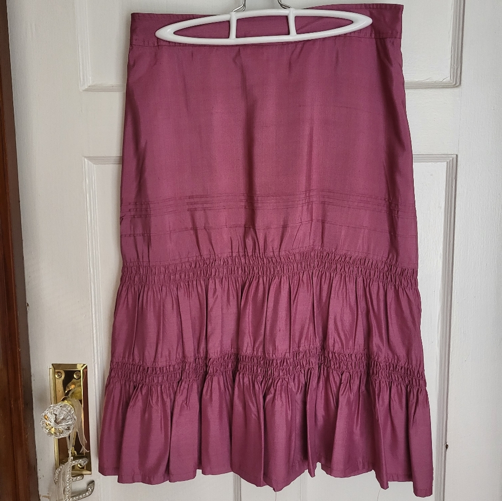 Banana Republic 100% silk maxi skirt